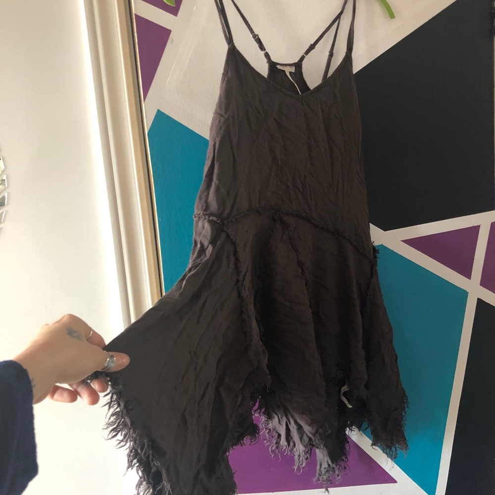 Free people frayed slip